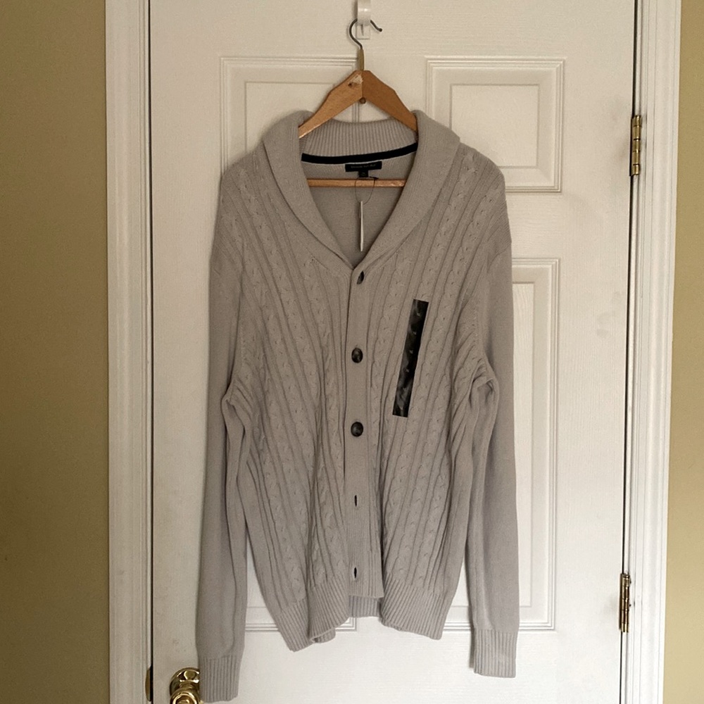 Gray brand new with tags XL Banana Republic cardigan,